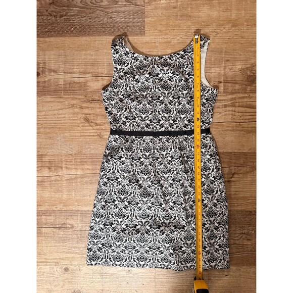 Ann Taylor LOFT Dress Black & White Sleeveless Lined Size 4 NWT - Picture 3 of 5
